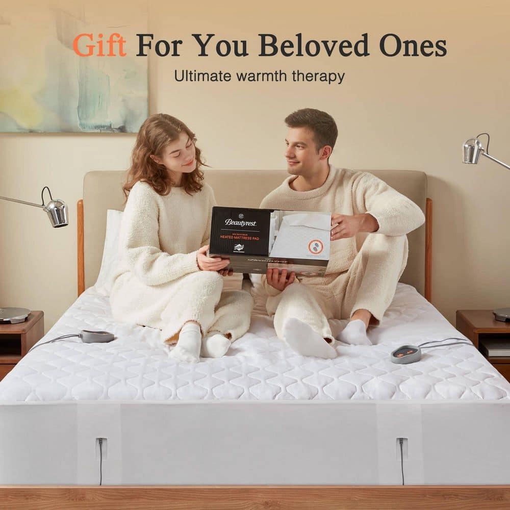 Beautyrest Heated Microfiber Mattress Pad with 3M Scotchgard