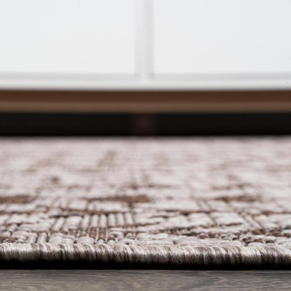 5'x8' Tokay Bohemian Geometric Indoor/Outdoor Area Rug, Beige/Brown - JONATHAN Y
