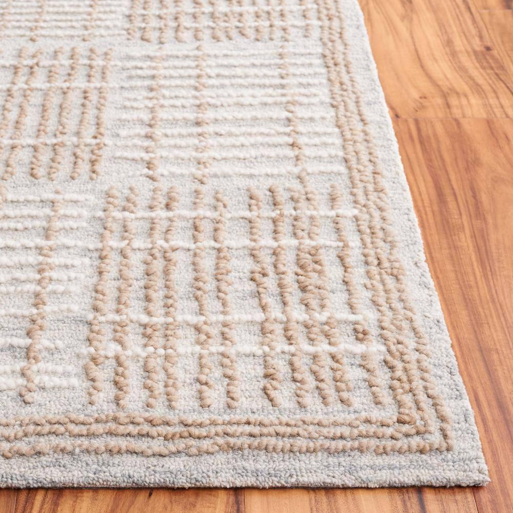 SAFAVIEH Abstract Milan Striped Area Rug, Sage/Taupe, 9' x 12'