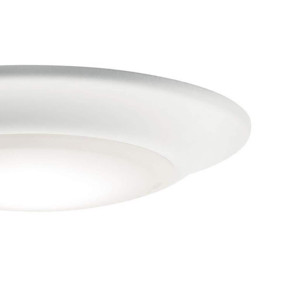 White LED Round Flush Mount Ceiling Light, 6-inch