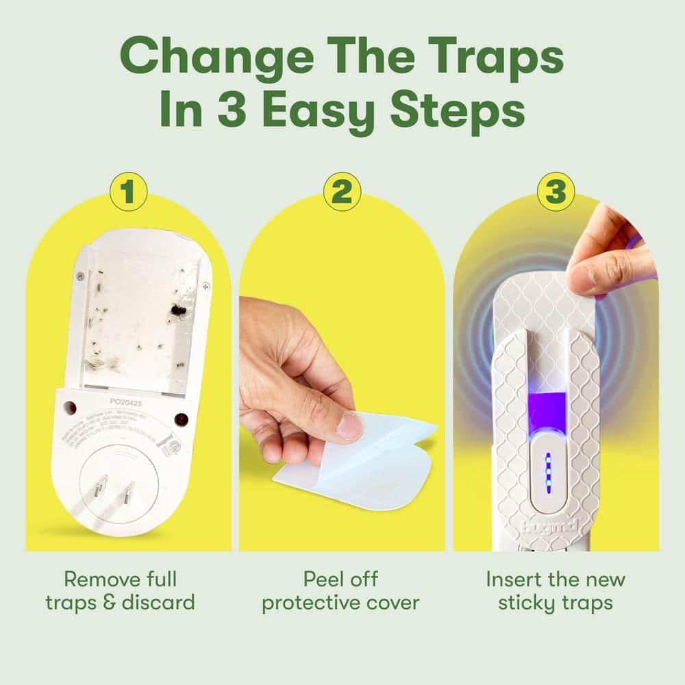 BugMD Fly Trap Indoor, Gnat Traps for House Indoor, Fruit Fly Trap, Gnat Killer Indoor, Plug in Bug Catcher, Indoor Fly Trap, Insect Traps Indoor, Fly Traps Indoor for Safer Home, Fruit Fly Killer