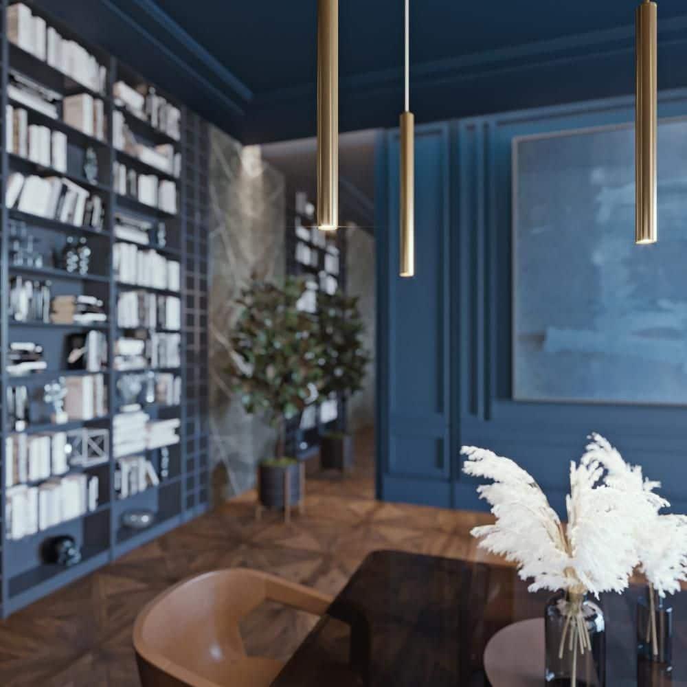 AFX Eli 16" Pendant Satin Brass Satin