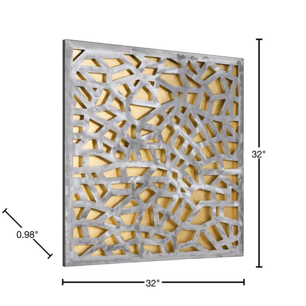 CG INTERNATIONAL TRADING Modern Abstract Wall Decor on Metal