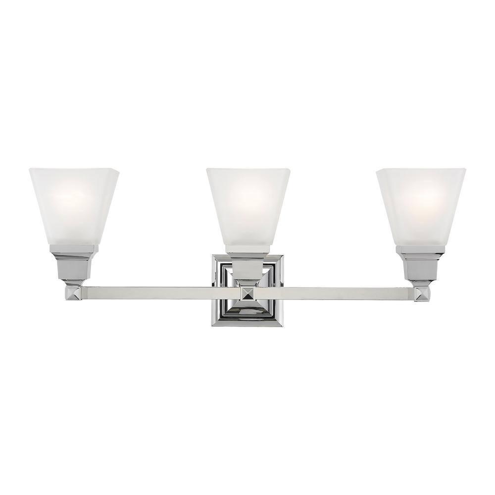 Livex Lighting Mission 3 - Light Vanity in  Polished Chrome