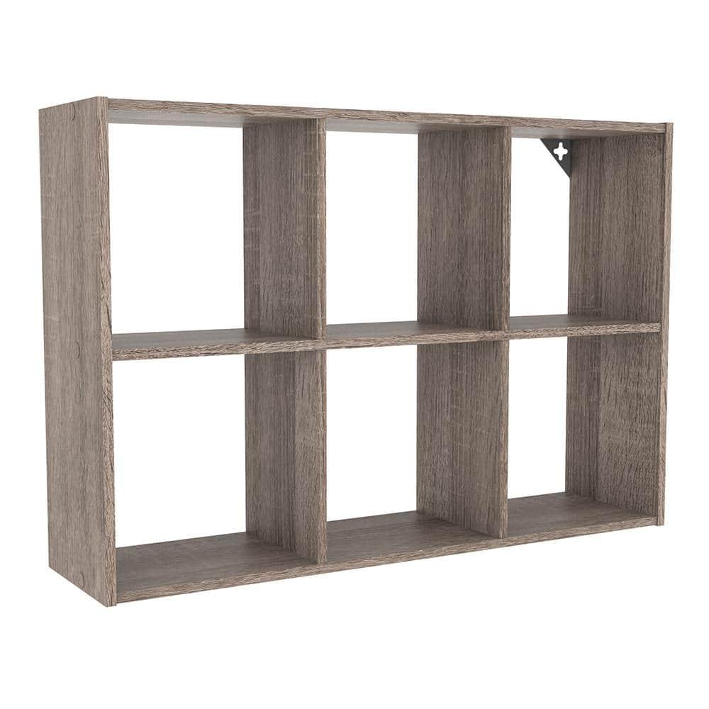 Mini 6-Cube Desktop or Wall Mounted Bookcase