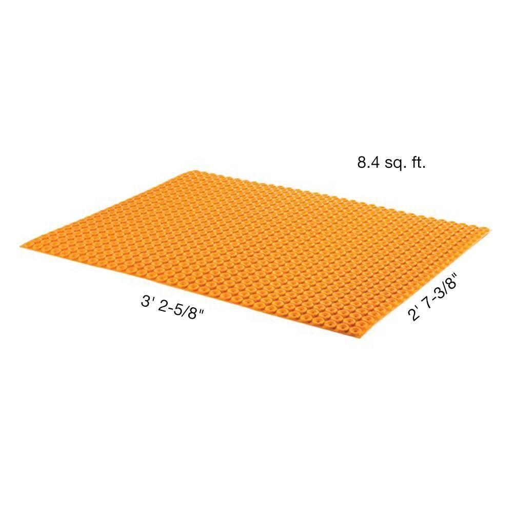 Schluter Ditra-Heat Electric Floor Heating Membrane with Uncoupling, Waterproofing, Vapor Management and Load Support - Ideal for Tiles and Stone - 1/4" Thickness, 8.4 Square Feet - DH5MA