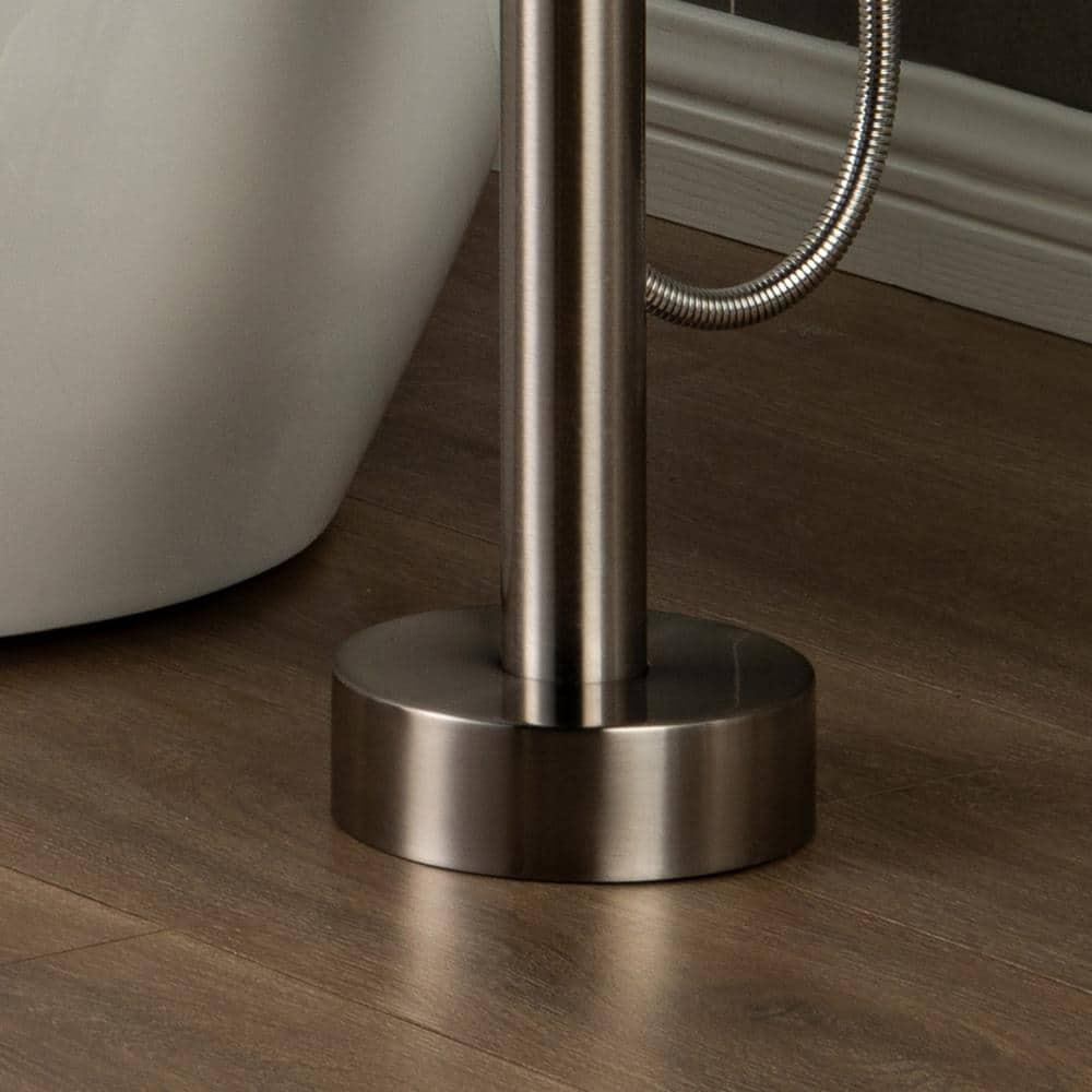 WoodBridge Single Handle Floor Mounted Freestanding Tub Faucet with Handshower F0023BNRD