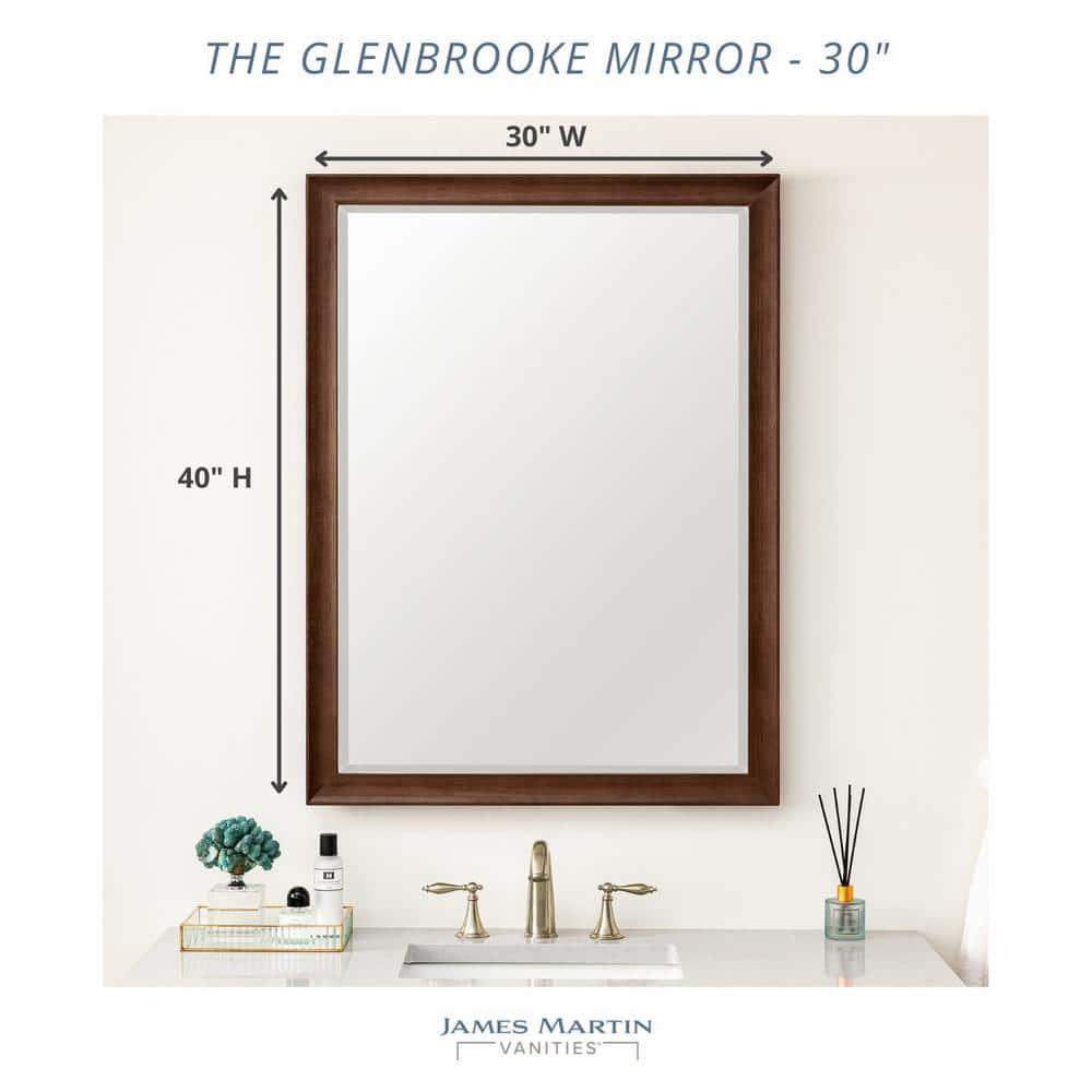 Glenbrooke Solid Wood Flat Wall Mirror
