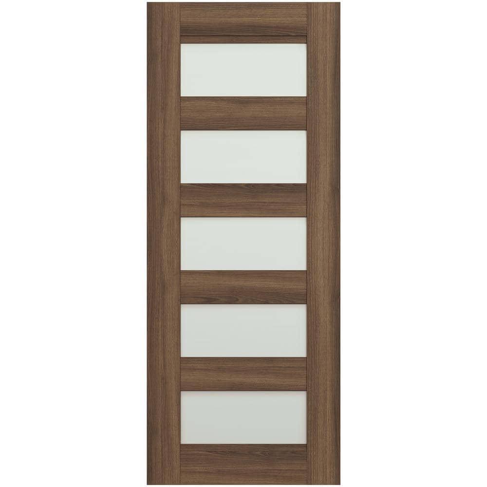 Belldinni Avon 07-07 Panelled Manufactured Wood and Glass Interior Door Slab