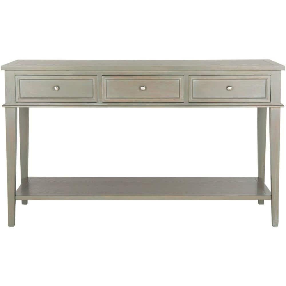 Manelin Console - AMH6641C - Gray - Safavieh Couture