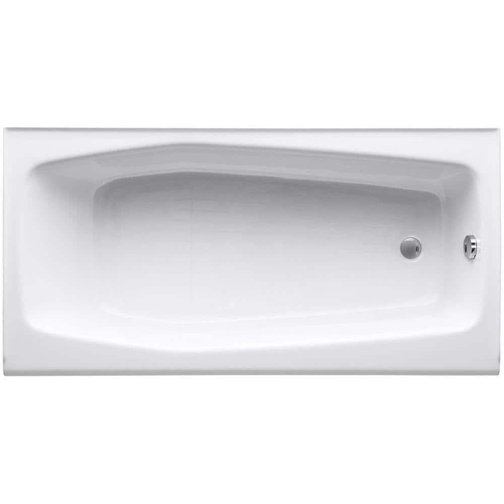 Villager 60" x 30" Alcove Soaking Cast Iron Bathtub
