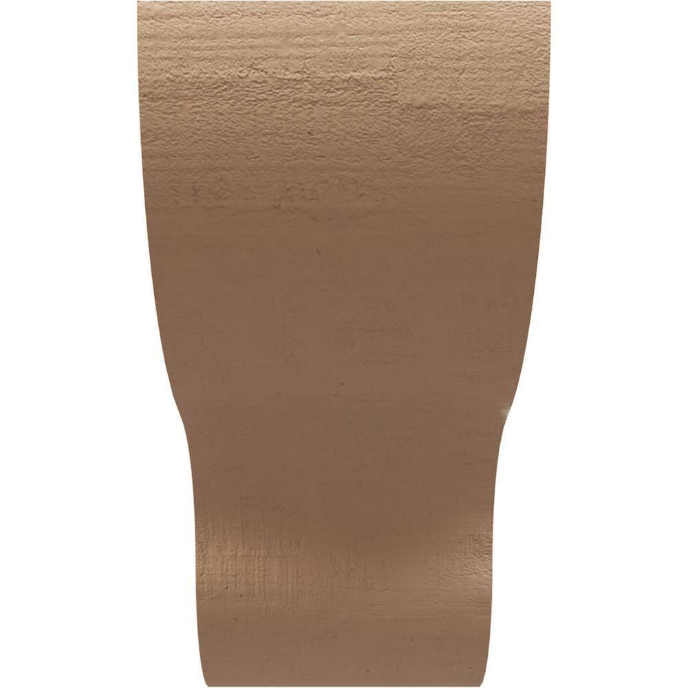 Ekena Millwork Greensboro Rough Cedar Woodgrain TimberThane Corbel, Primed Tan