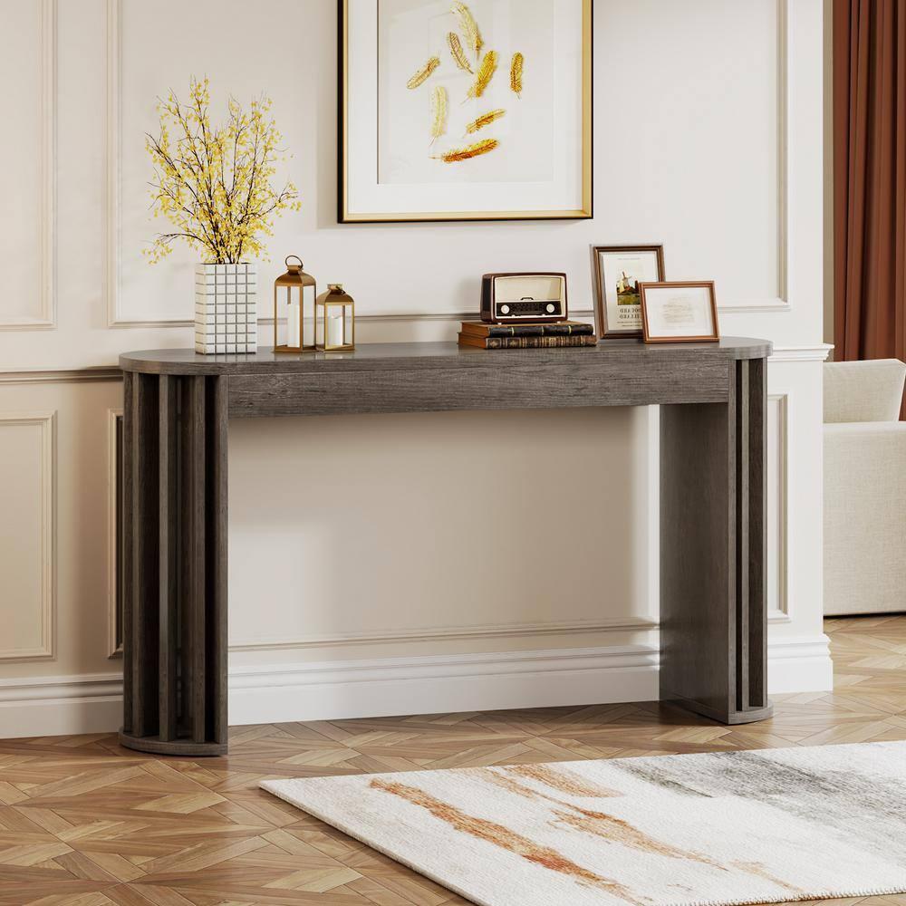 Millwood Pines 70.9" Console Table For Entryway, Farmhouse Wood Sofa Couch Tale