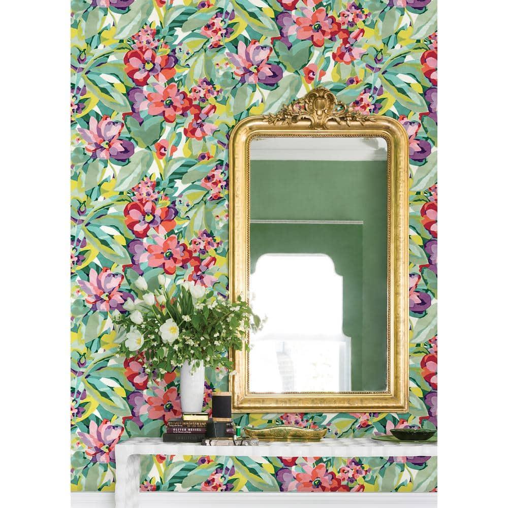 Belles Fleurs Peel & Stick Floral Roll
