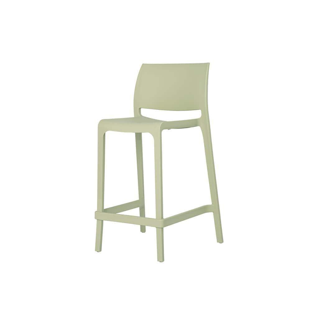 Lagoon Sensilla Resin Stackable Counter Stool Set of 2