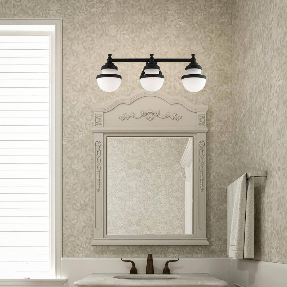 Livex Lighting Oldwick 3 - Light Vanity in  Black
