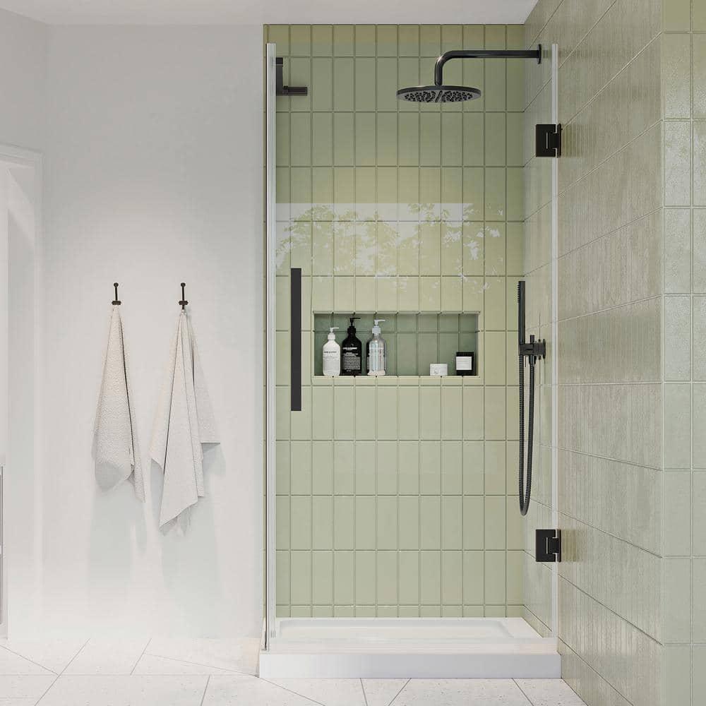 Endless Tampa-Pro 32" W x 72" H Corner Frameless Shower Kit, Door, Panel, Base