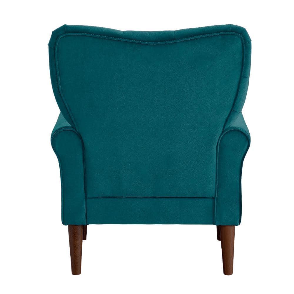 Lexicon Kyrie Velvet Accent Chair in Teal
