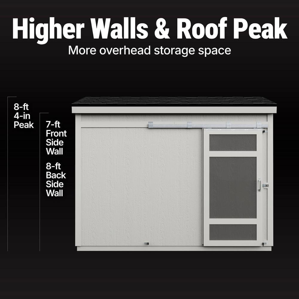 Handy Home Cambria 10 ft. W x 4 ft. D Wood Lean-To Storage Shed