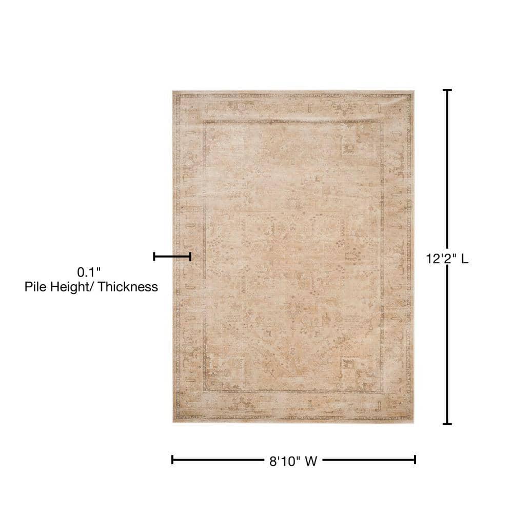 SAFAVIEH Vintage Adrian Traditional Area Rug, Stone, 9' x 12'