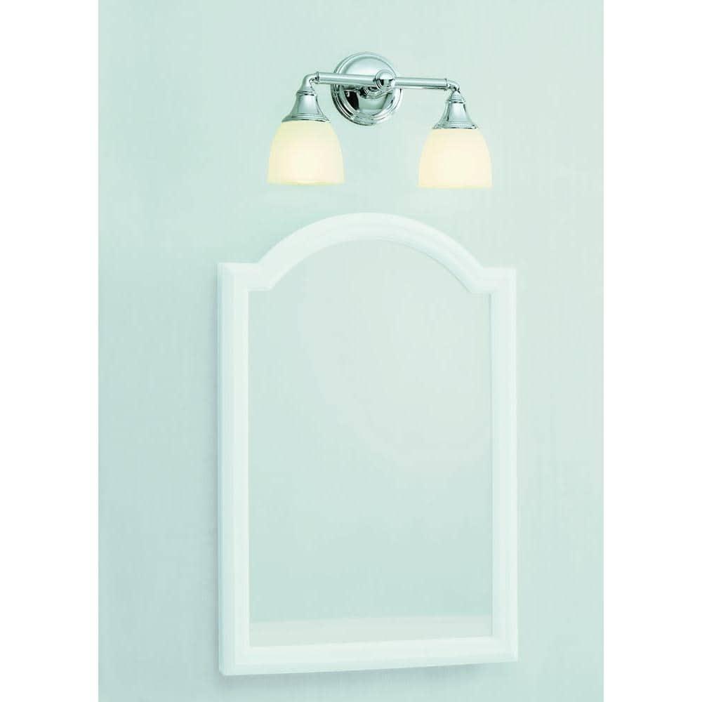 Devonshire 2 Light Indoor Bathroom Vanity Light Fixture, Position Facing Up or Down, UL Listed