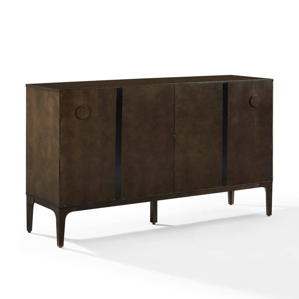 Crosley 54" Asher Sideboard Dark Brown