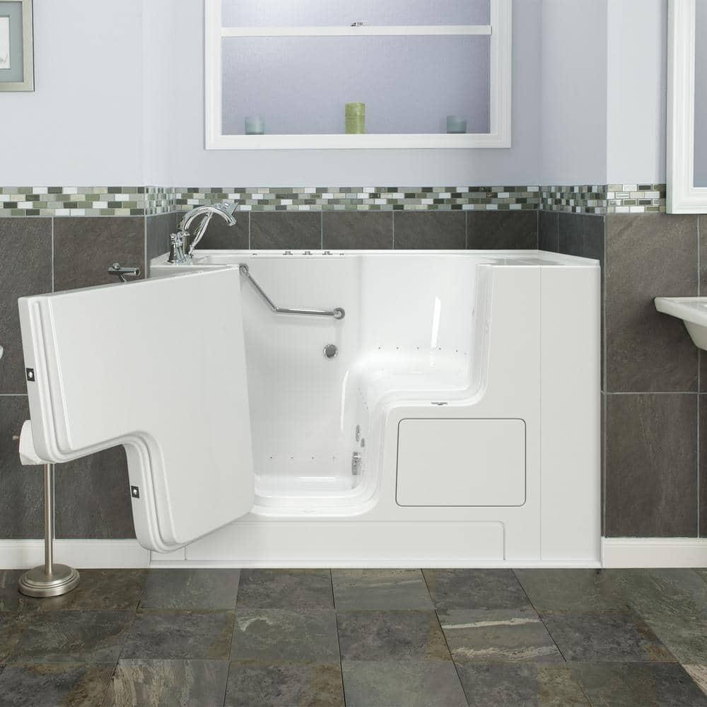 52'' x 32'' Walk-in Fiberglass Bathtub with Faucet