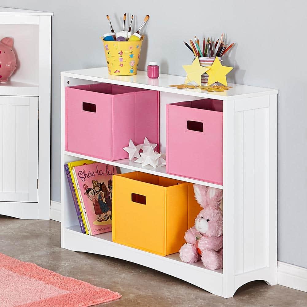 RiverRidge Home RiverRidge Kids Playroom Horizontal Toy Organizer Bookshelf with Open Storage Shelves