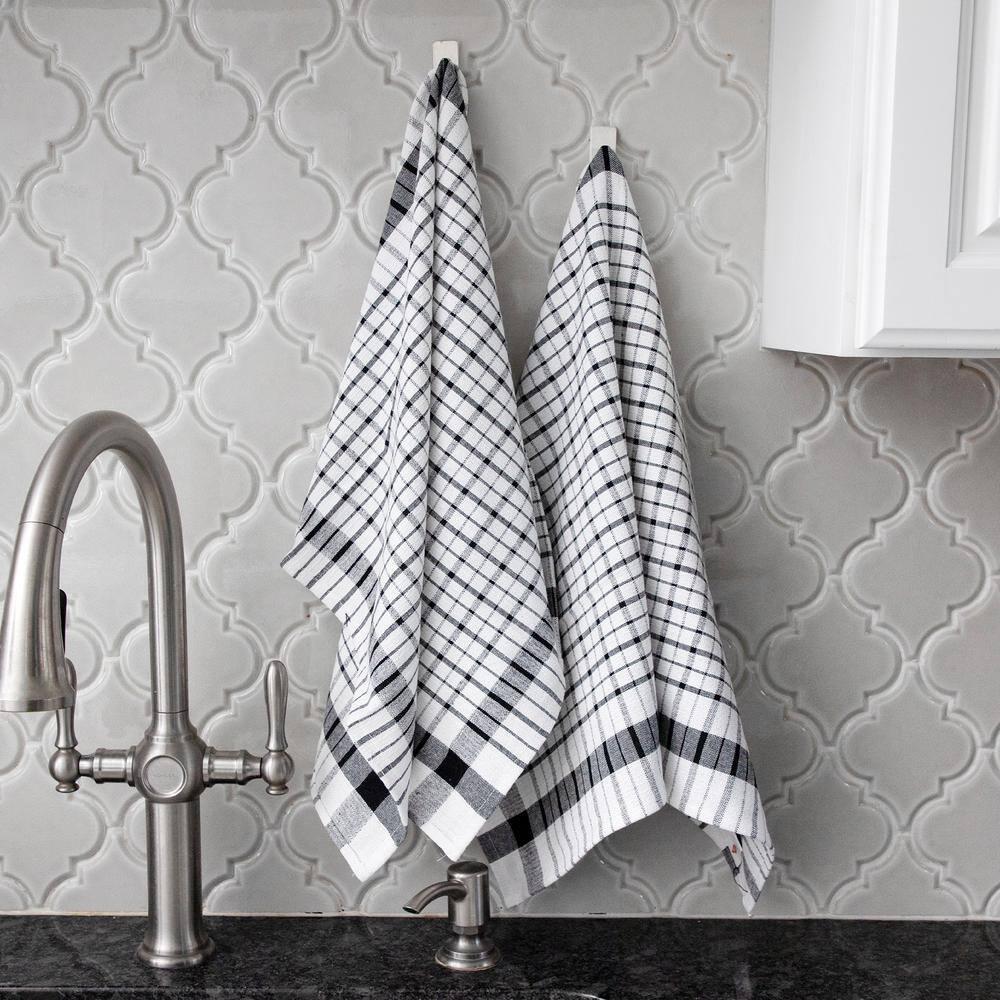 Cotton Plaid Jacquard Tea Towel Kitchen Towel