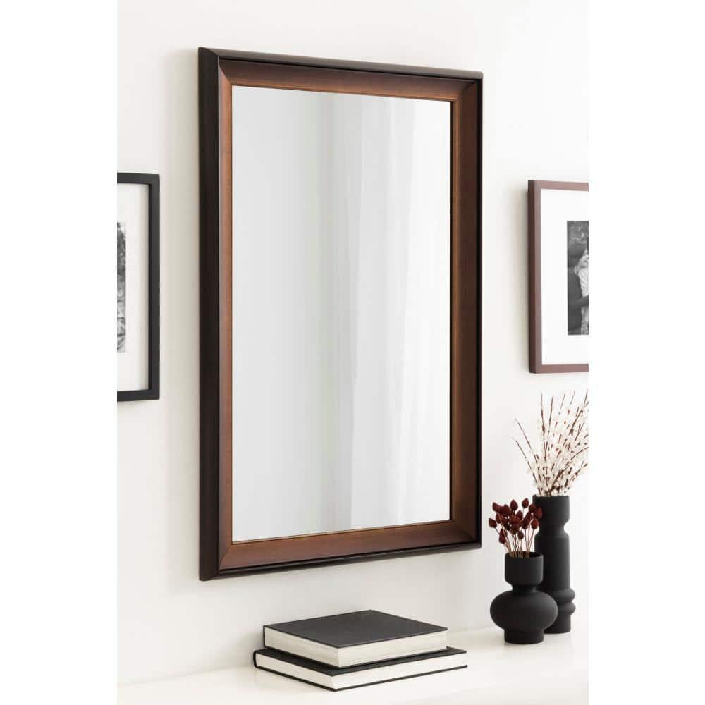 24"x36" Gotley Rectangle Wall Mirror Bronze - Kate & Laurel All Things Decor: Durable, Easy to Hang