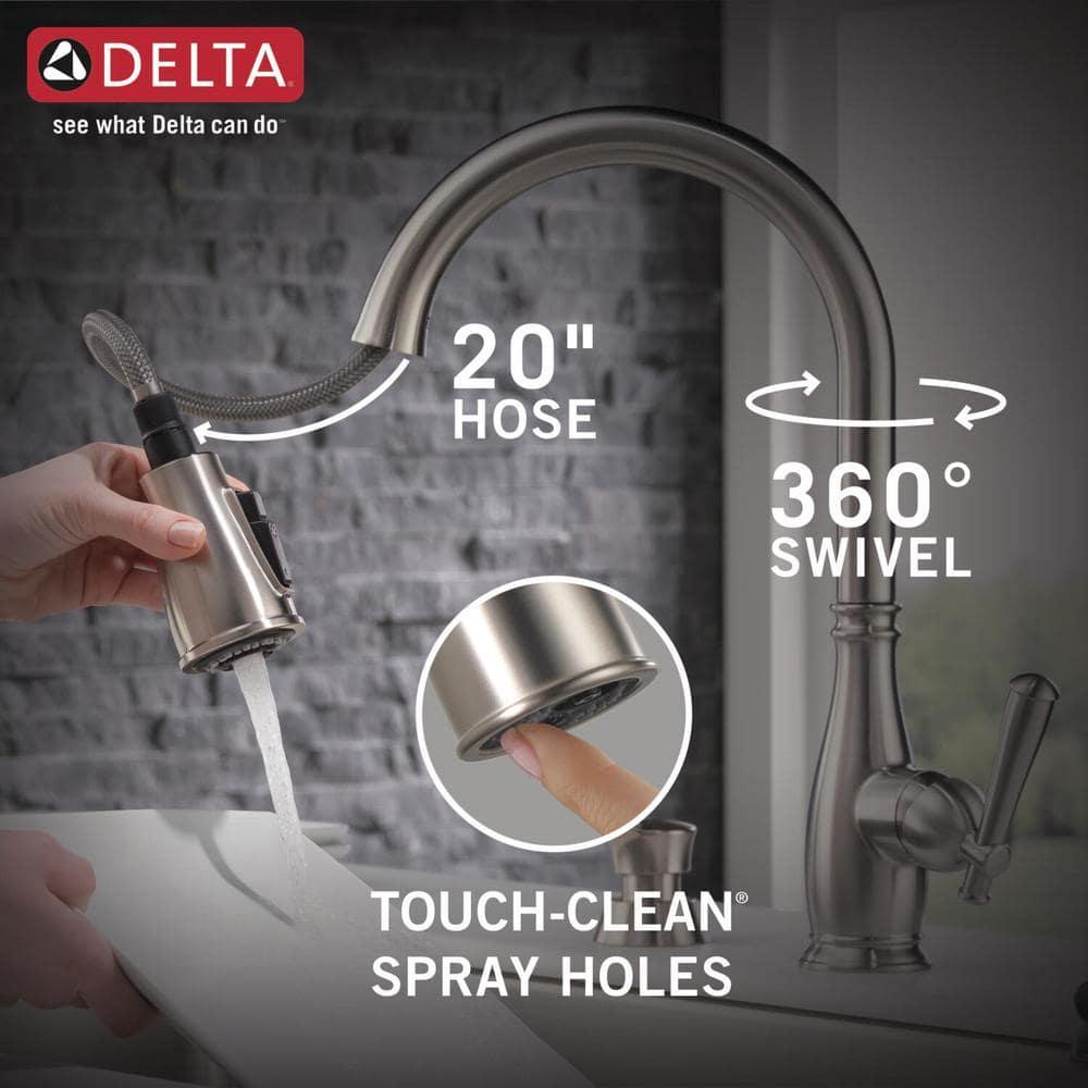 Delta Charmaine One Handle Stainless Steel Kitchen Faucet