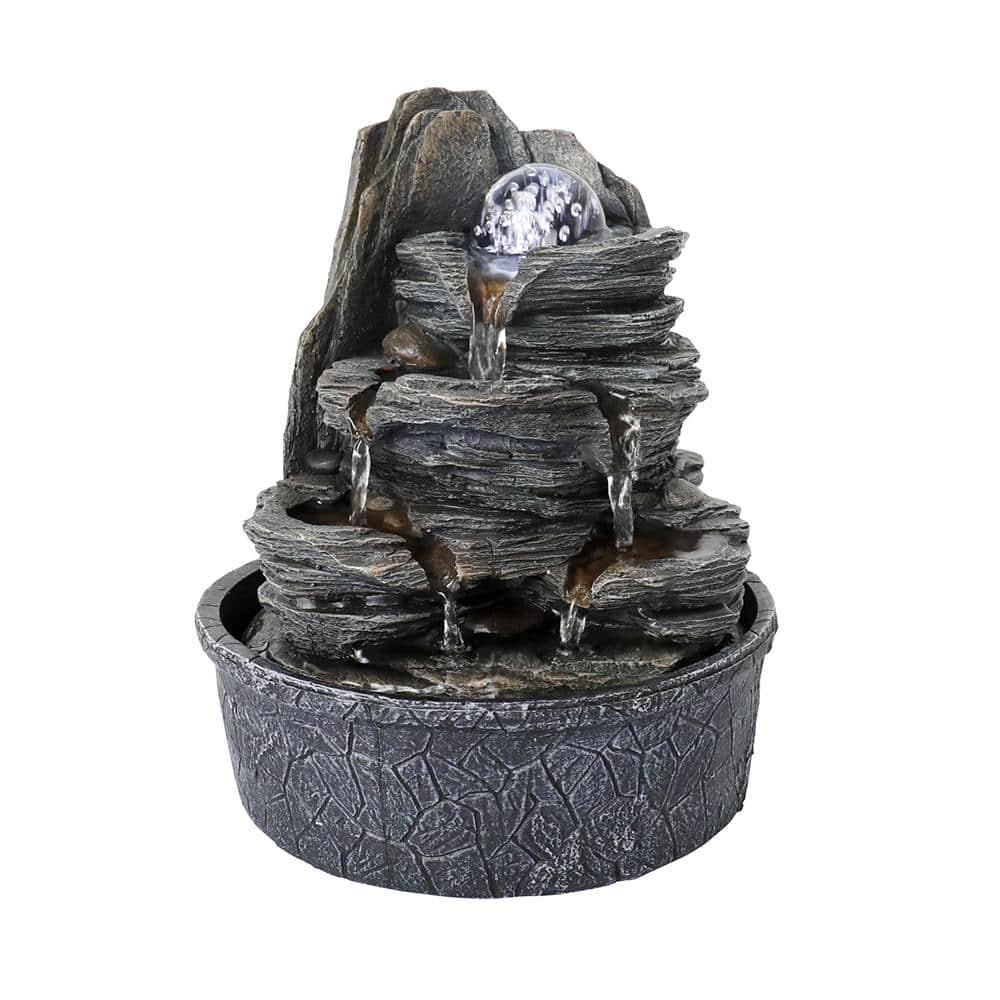 Watnature 40" Outdoor 6-Tier Cascading Fountain