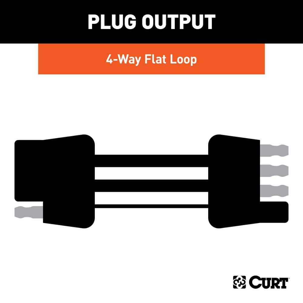 4-Way Flat Connector Plug & Socket with 12" Wires (Packaged)