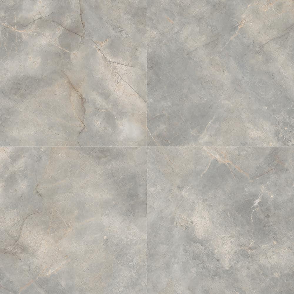 Signature 47.24 In. X 47.24 In. Marble Look Satin Porcelain Floor And Wall Tile (30.98 Sq. Ft. / Case)