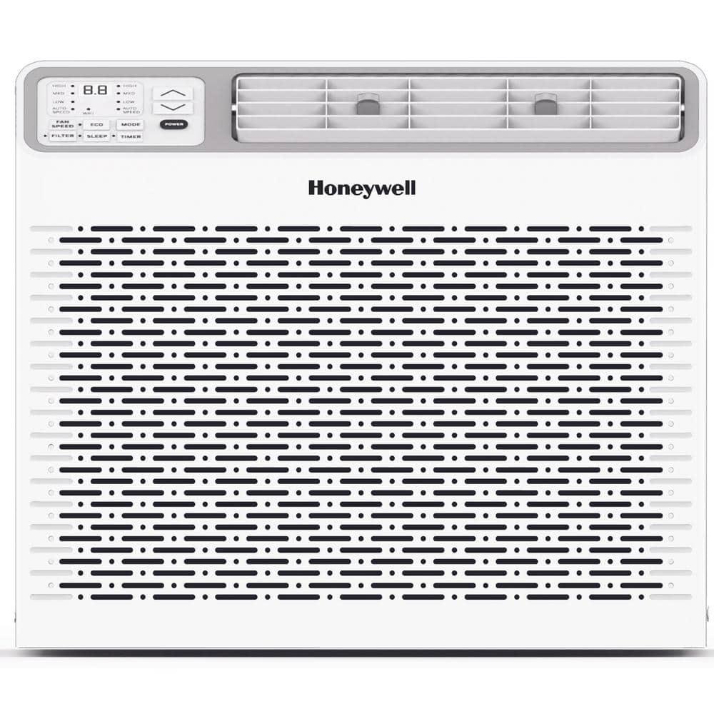 Honeywell 8,000 BTU Digital Window Air Conditioner, Remote, LED Display, 4 Modes, Eco, 350 sq ft Coverage