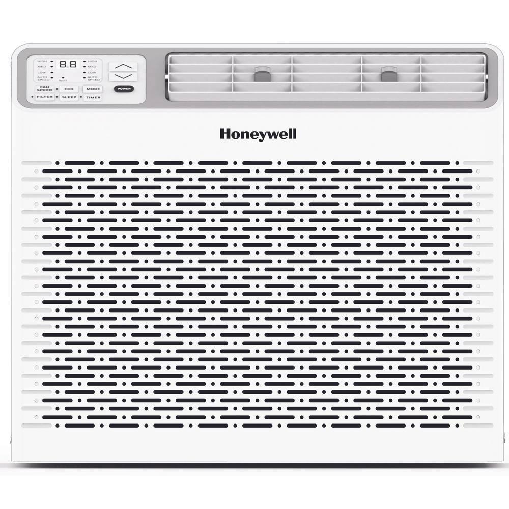 Honeywell 8,000 BTU Digital Window Air Conditioner, Remote, LED Display, 4 Modes, Eco, 350 sq ft Coverage