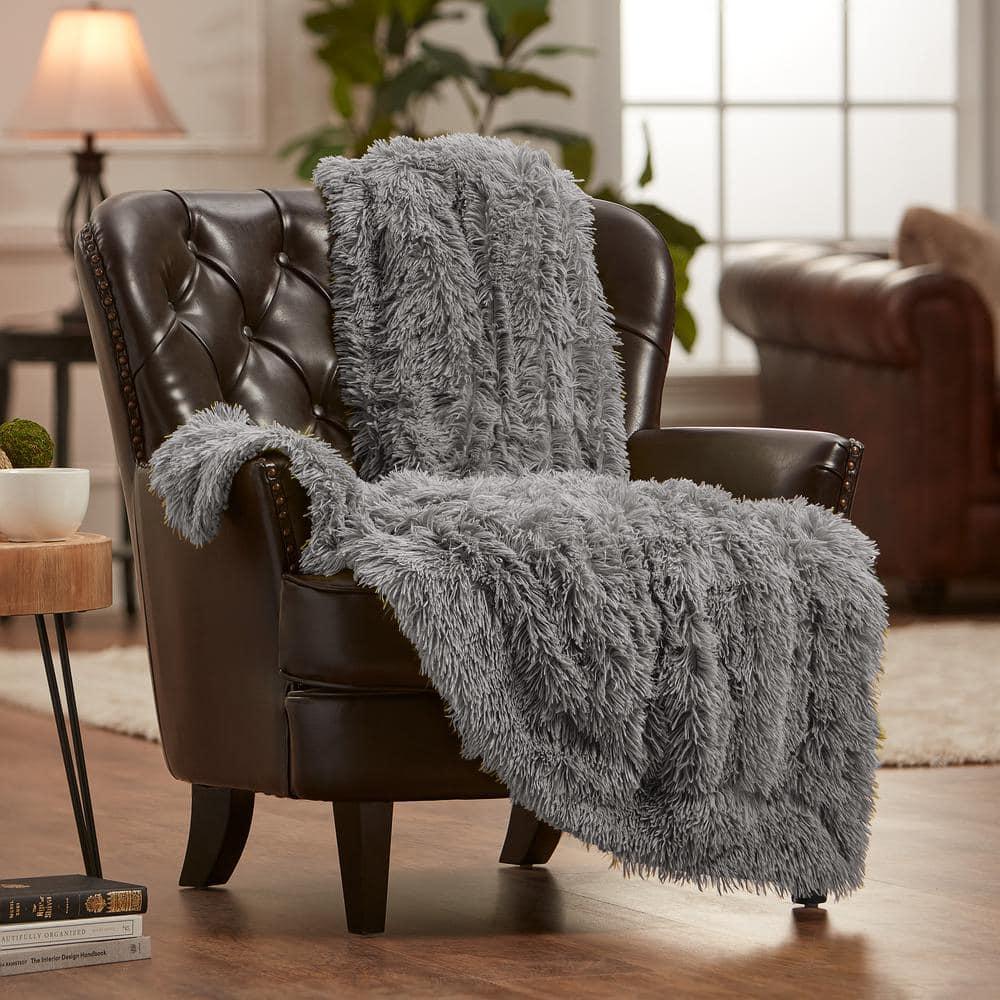 Chanasya Shaggy Shaggy Super Elegent Sherpa Long Fur Throw