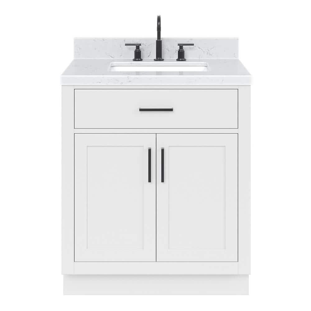 Ariel T030scqrvo Hepburn 30" Free Standing Single Basin Vanity Set - White