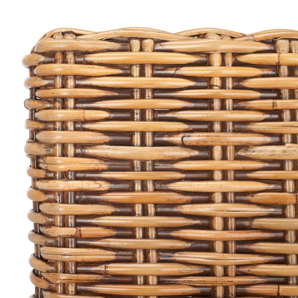 Tobie Rattan Counter Stool - White Washed - Safavieh
