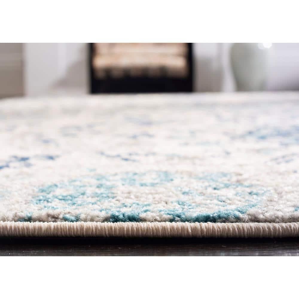 Madison MAD600 Power Loomed Indoor Area Rug - Cream/Light Grey - 12'x18' - Safavieh