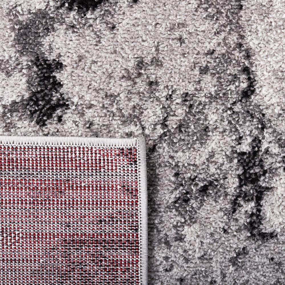 SAFAVIEH Adirondack Ladonna Abstract Area Rug, Grey/Black, 8' x 8' Square
