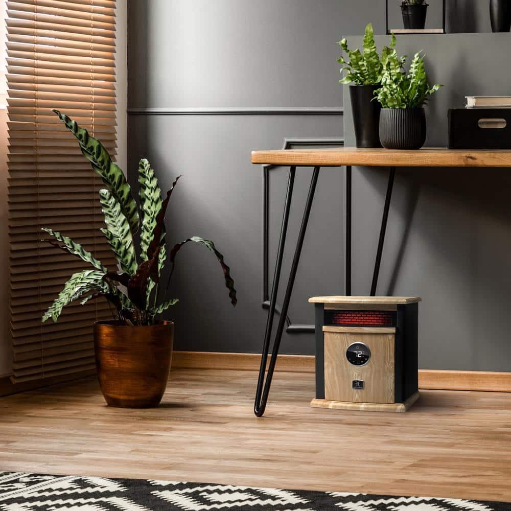 Heat Storm Heat Storm 1500 Watt 5200 BTU Electric High Efficiency Cabinet Space Heater with Adjustable Thermostat , Remote Included and with Digital Display