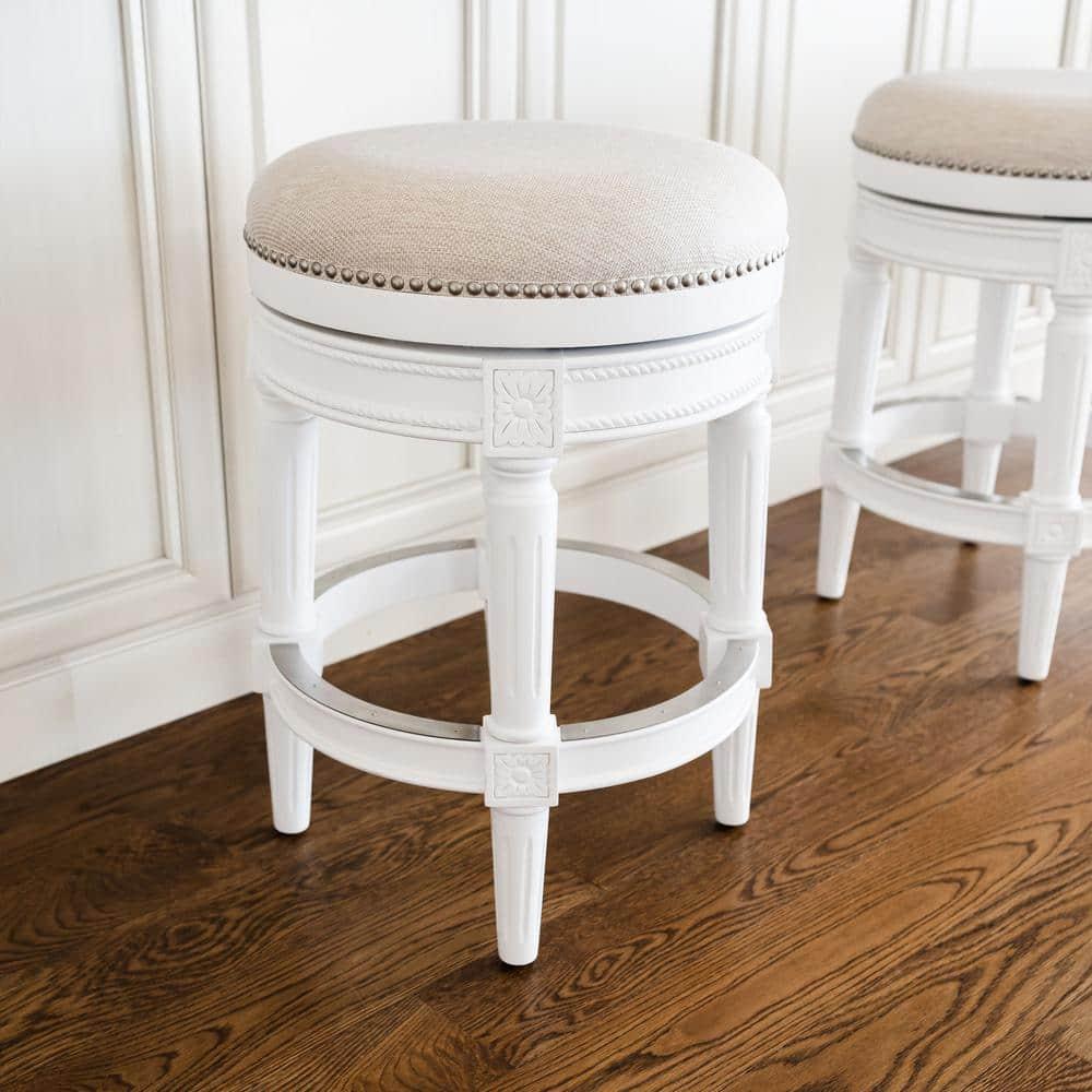 Maven Lane Maven Lane Pullman Backless Stool with Fabric Upholstery