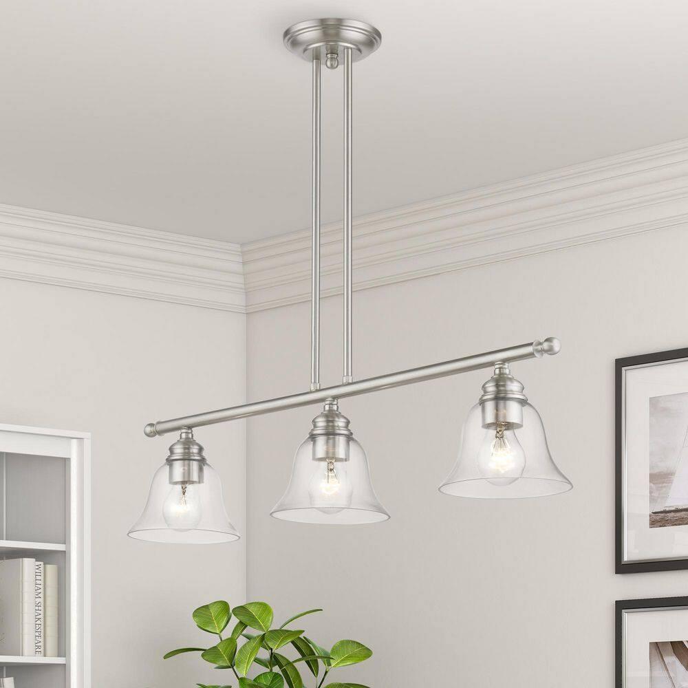 Livex Lighting Moreland 3 - Light Chandelier in  Brushed Nickel