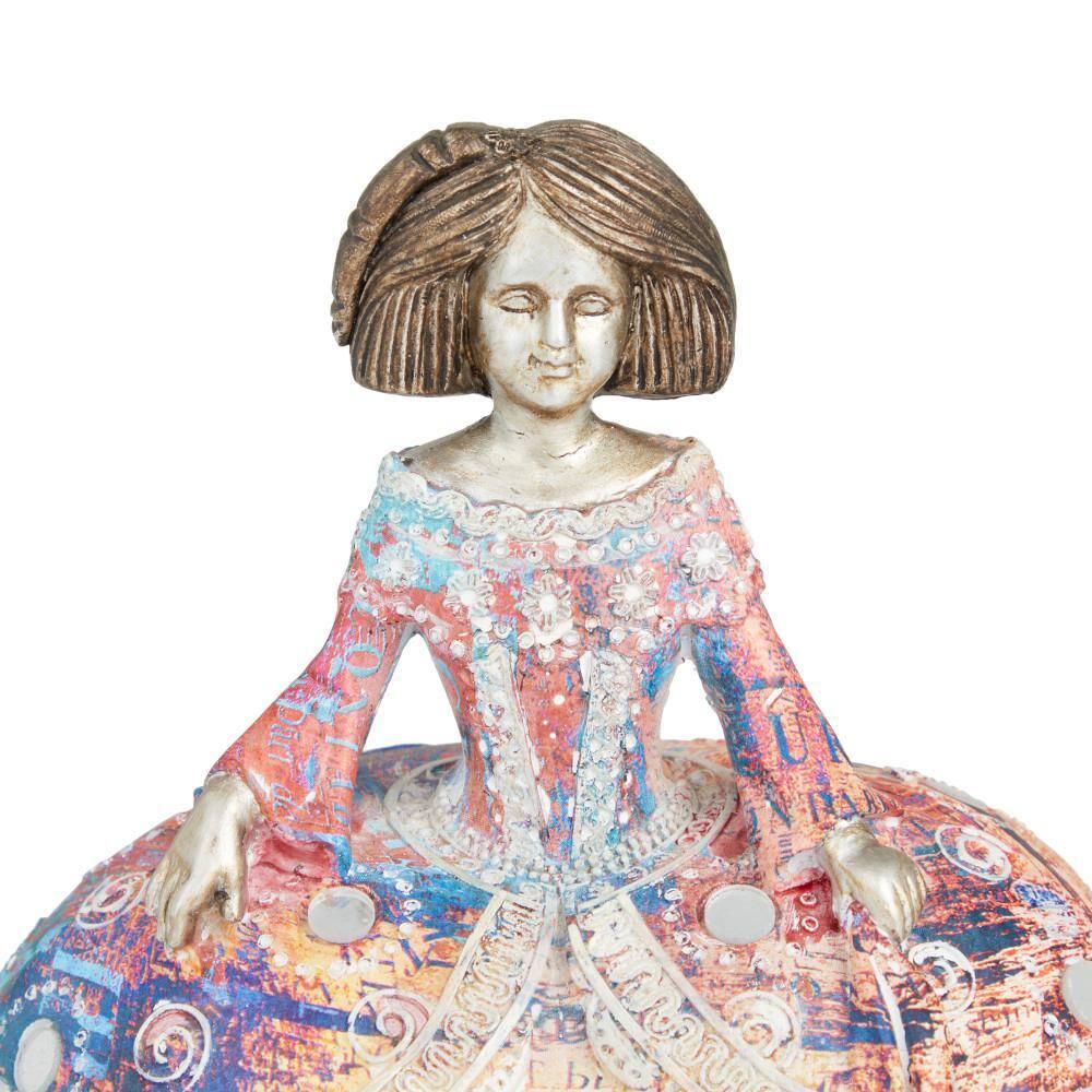 Multi-Colored Polystone Tuscan Sculptures (Set of 2)