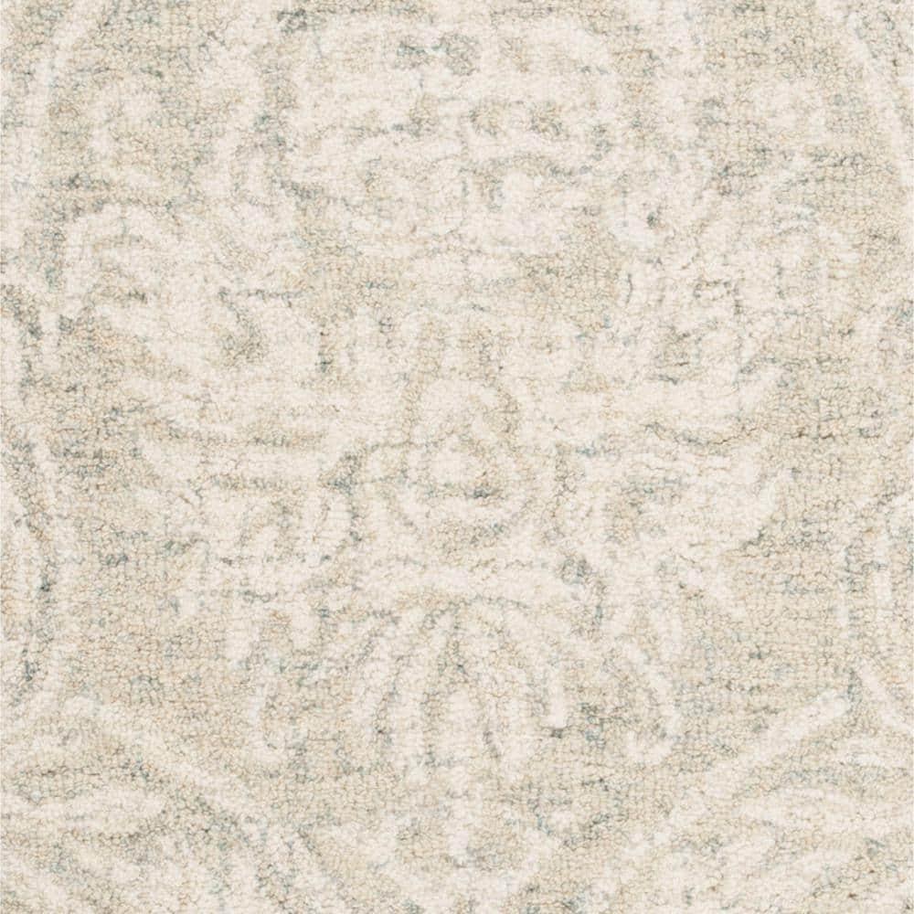 Rosemarie Abstract Handmade Tufted Wool Gray/Ivory Area Rug
