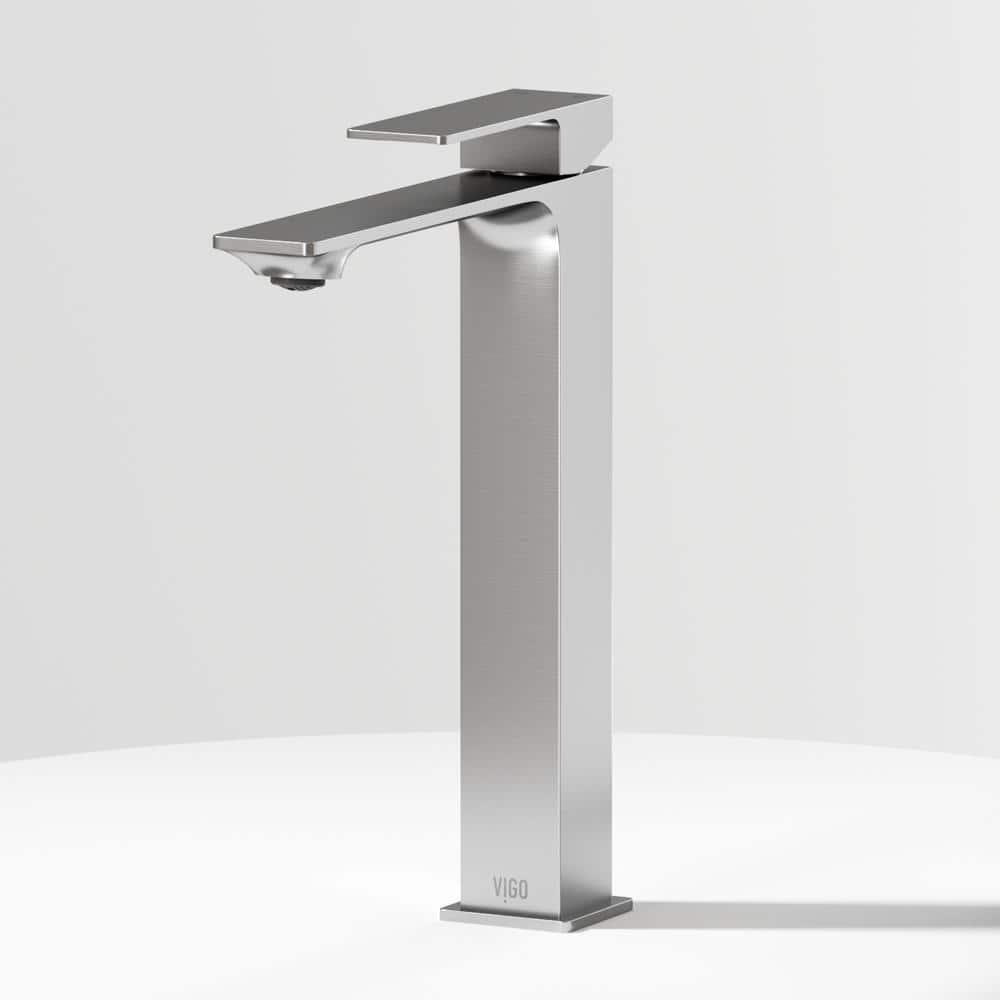 Dunn 11" H Single Handle Vessel Sink Bathroom Faucet