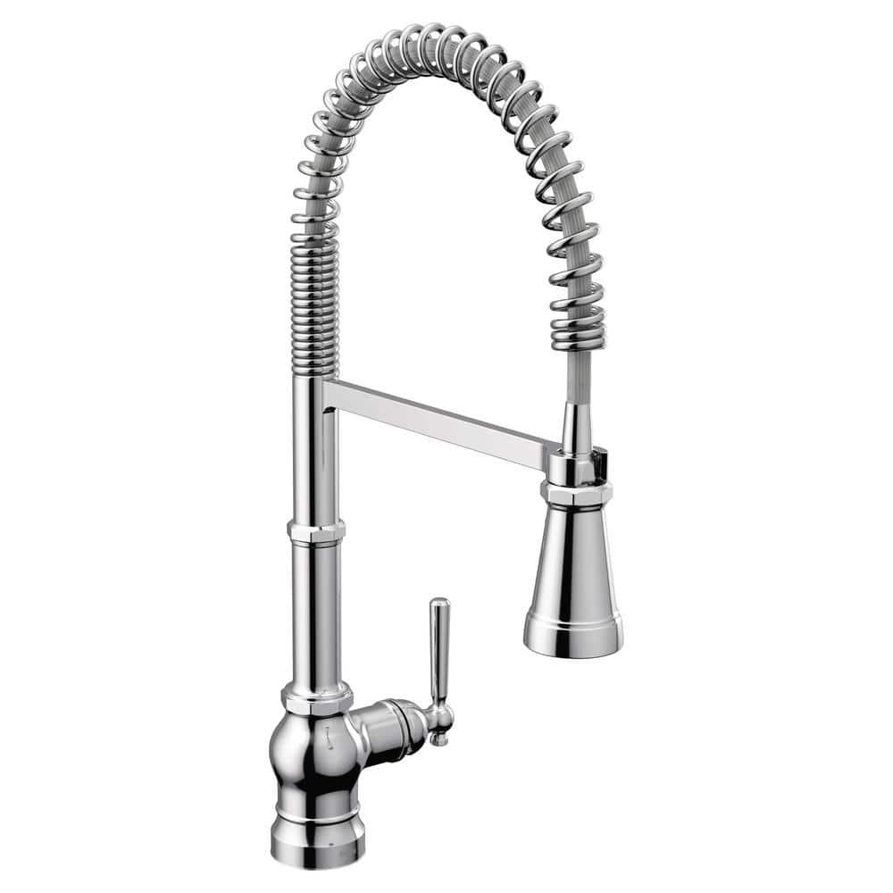 Paterson Spring Pull Down Single Handle Kitchen Faucet with Accessories and with Power Boost