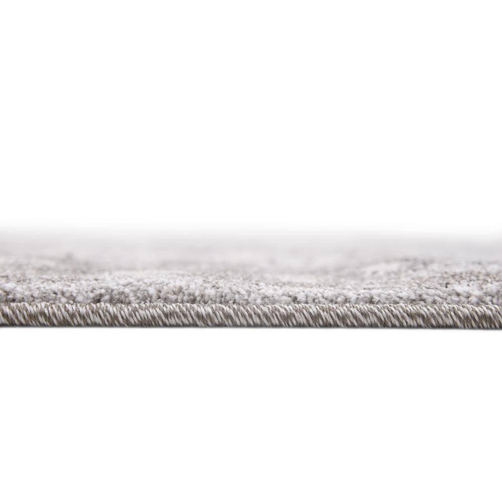 Unique Loom La Jolla Collection Contemporary, Abstract, Vintage, Border Area Rug, 8 ft x 10 ft, Gray/Silver