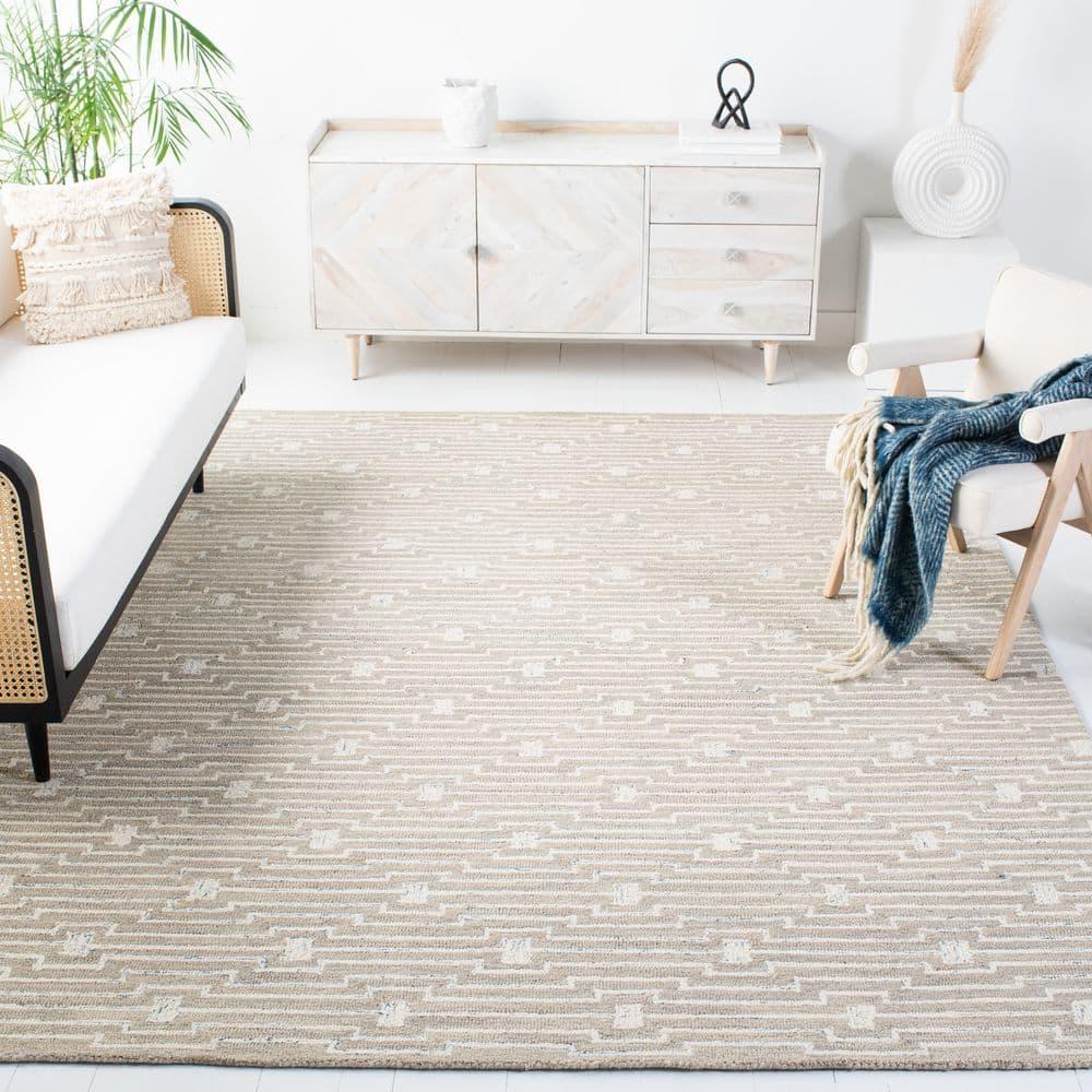 Micro-Loop MLP178 Hand Tufted Area Rug - Light Grey/Ivory - 8'x10' - Safavieh.